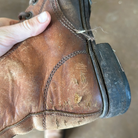 Vintage Veronica Combat Frye Leather Boots - Picture 12 of 15